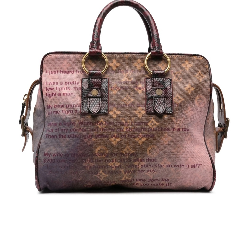 Louis Vuitton × Richard Prince 2008 Graduate Jokes tote bag